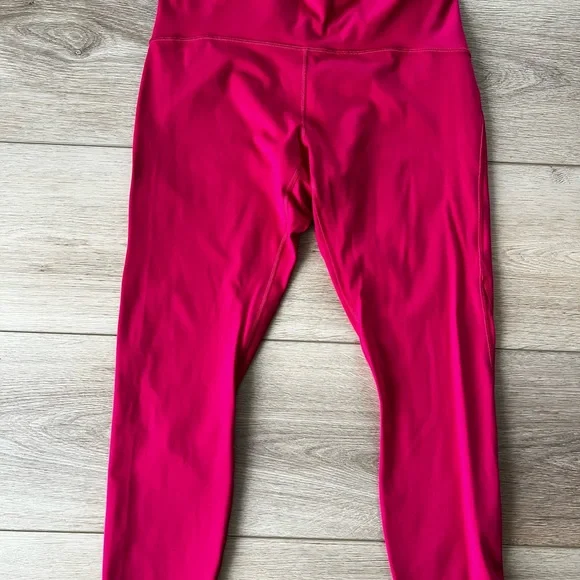Lululemon Pink and Dark Olive Green Leggings- size 10 - Picture 2 of 11